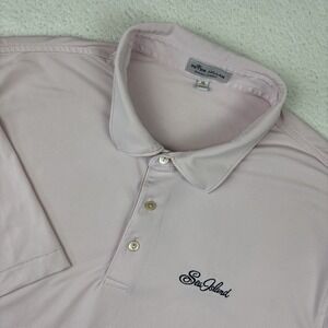 SEA ISLAND GOLF x PETER MILLAR Mens Polo Shirt XL Pink Summer Comfort Stretch SS